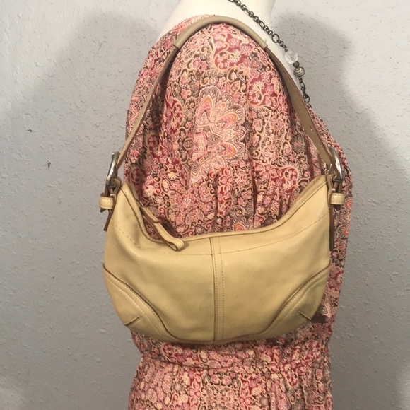 Coach Tan Boho Hobo Leather Shoulder Bag - Picture 2 of 11